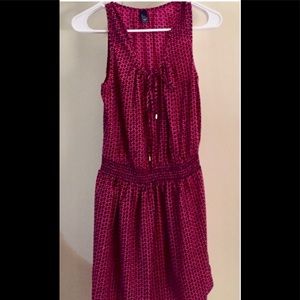 GAP HOT PINK & NAVY SLEEVELESS DRESS W/ POCKETS